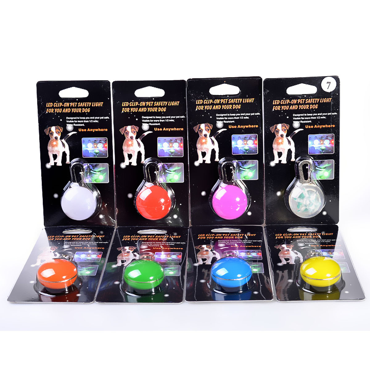 Pet Necklace LED Light Dog Charm Glow-in-the-Dark Pet ID Tag Anti-Lost Pet Accessory Glitter Cat Pendant