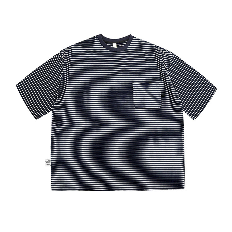 RUIIENRS x HAPD 2021 SS Japanese summer trendy round neck striped casual short sleeve T-shirt HT175 RUIIENRS x HAPD 2021 SS Japanese summer trendy round neck striped casual short sleeve T-shirt HT175