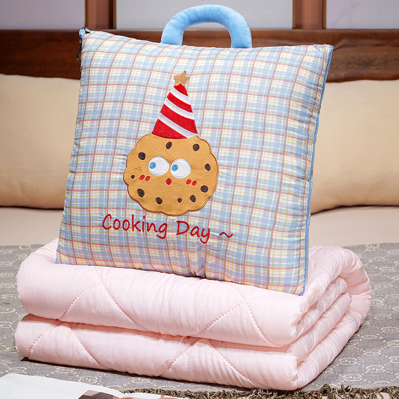 블루 체크 쿠키(워시드 코튼)