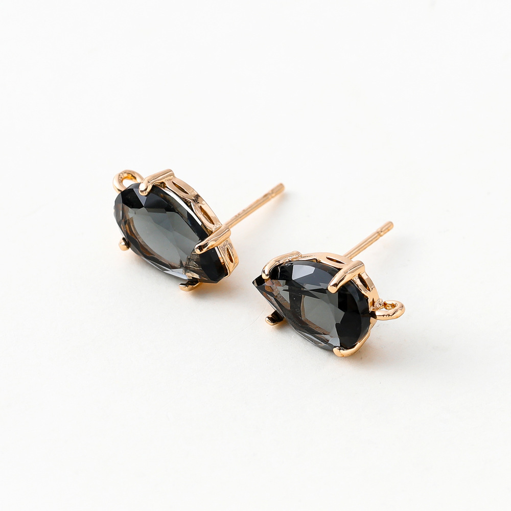 7g Weight Earring Findings Jewelry Making Type 8.5*12mm Jewelry Making Size Rhinestones Inlay Material DIY Jewelry Accessories Classification 4 PCS/Package Quantity Copper Material Geometric Pattern Plating Design Casual, Simple Style Style 4 PCS/Package 8.5*12mm Copper Rhinestones Geometric Earring Findings Jewelry Accessories 14