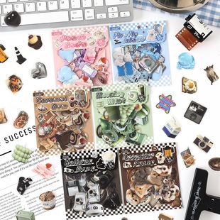 Yuezhen Morning Light Series Sticker Pack Cute Korean Style Ins Style DIY Goo Card Decoration Material Stickers