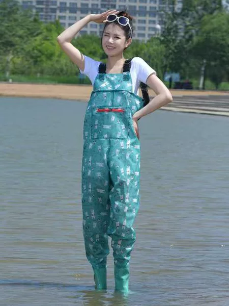 Water pants manufacturers cartoon parent-child water pants conjoined strap water pants play sand rush sea half wading pants