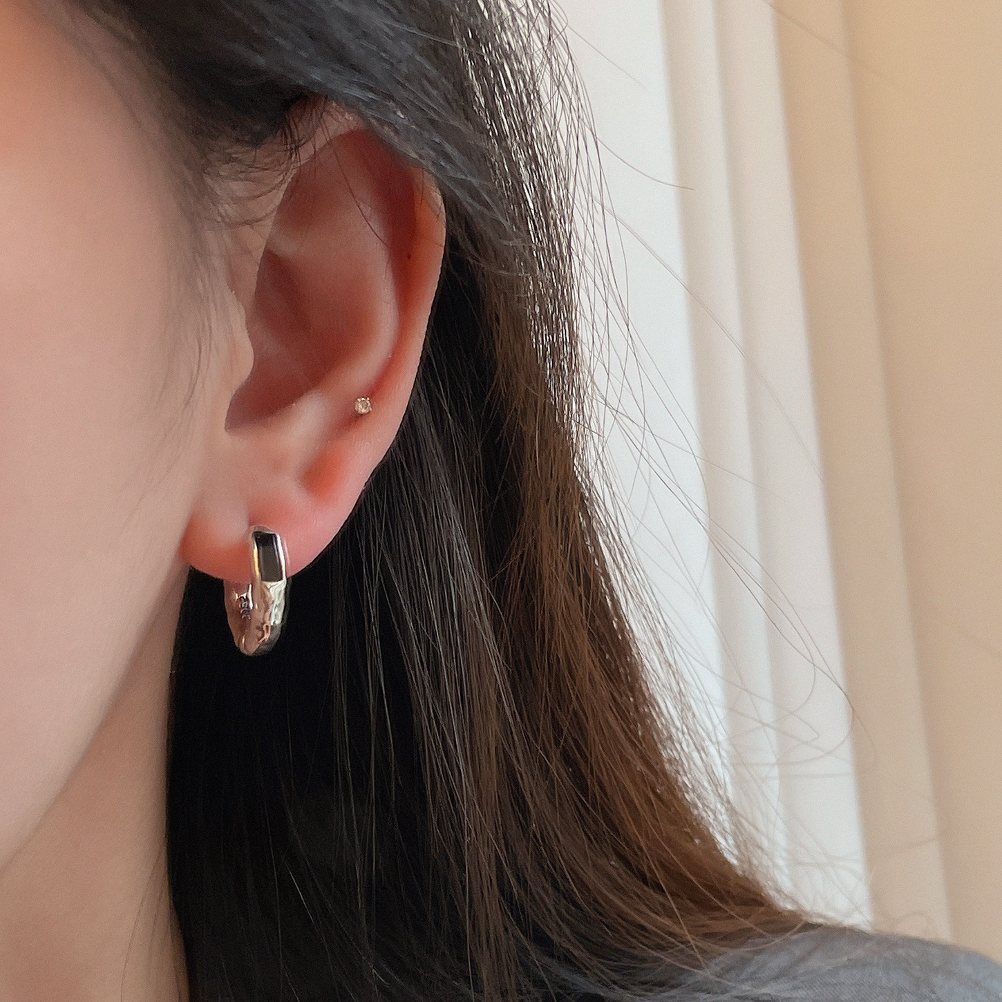 Original Emerald Zircon Texture Earrings for Women 2022 New Trendy Accessible Luxury Cold Style Versatile Women's Earrings