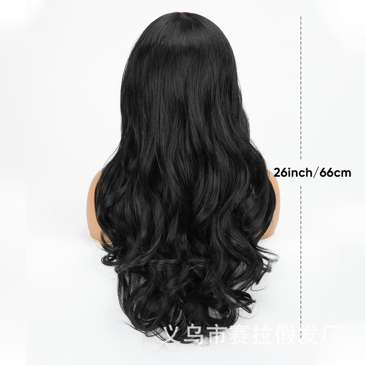 Ventas transfronterizas calientes 13 * 4 frente pelucas de encaje europeas y estadounidenses pelucas negras onduladas largas pelucas rizadas para mujeres cubierta de cabeza completa