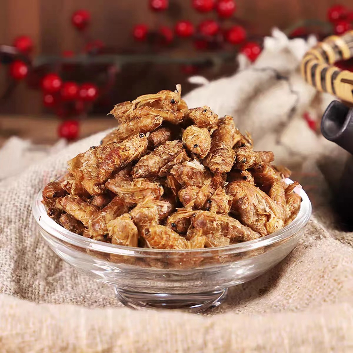 Male Silkworm Moth (Bombyx mori) — Dried Whole Male Moth for Traditional Herbal Infusions preparation