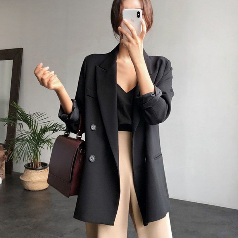 Demi-season small classic suit jacket for leisure
