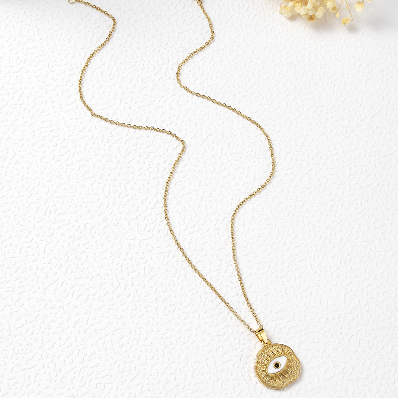 Titanium Steel Necklace Personalized Gold Pendant For Women_voghion.com