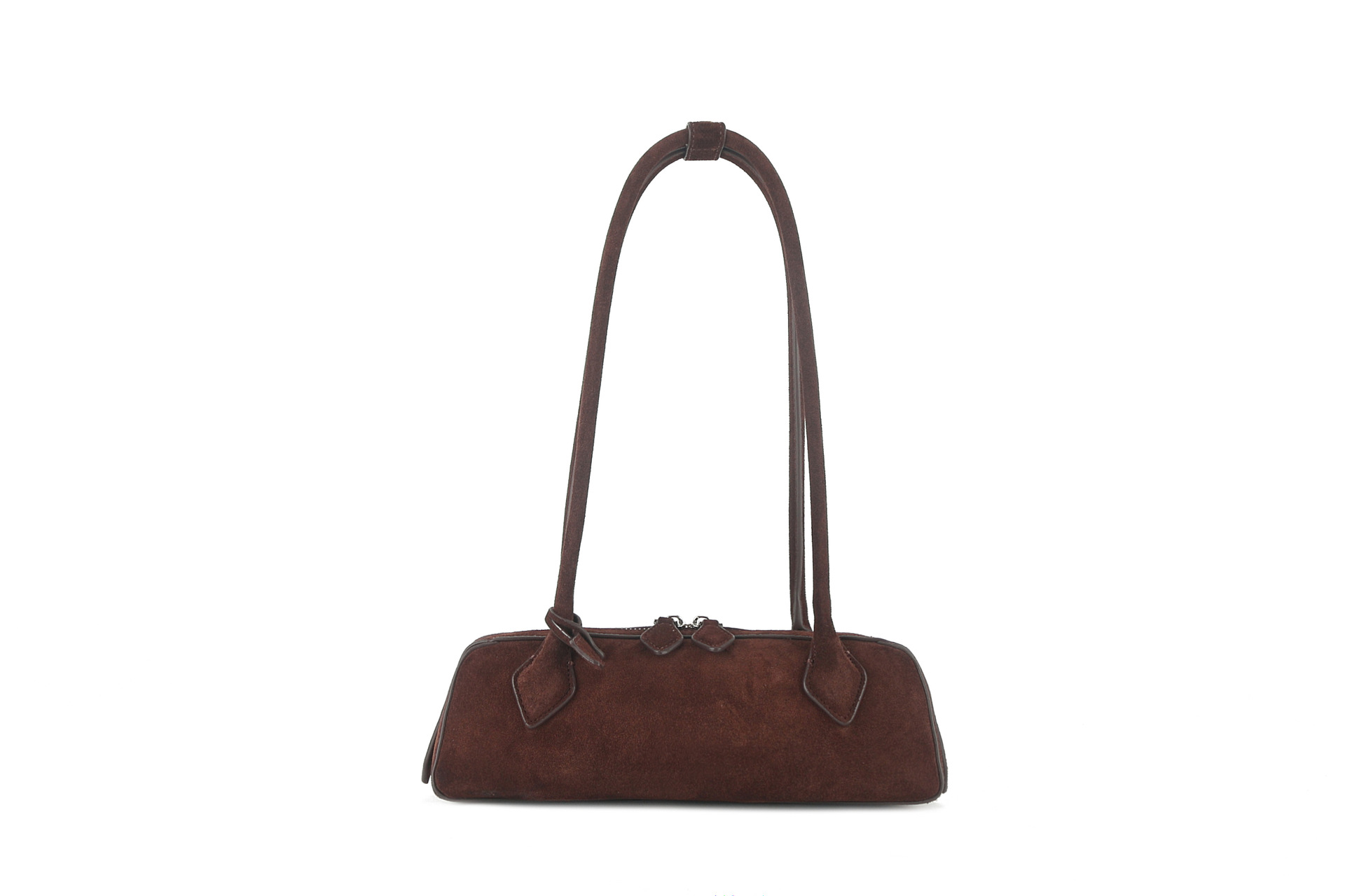 Baguette Bag French Niche Retro Underarm Bag Genuine Leather Women's Commuter Fashion Shoulder Handbag - Thumbnail 8