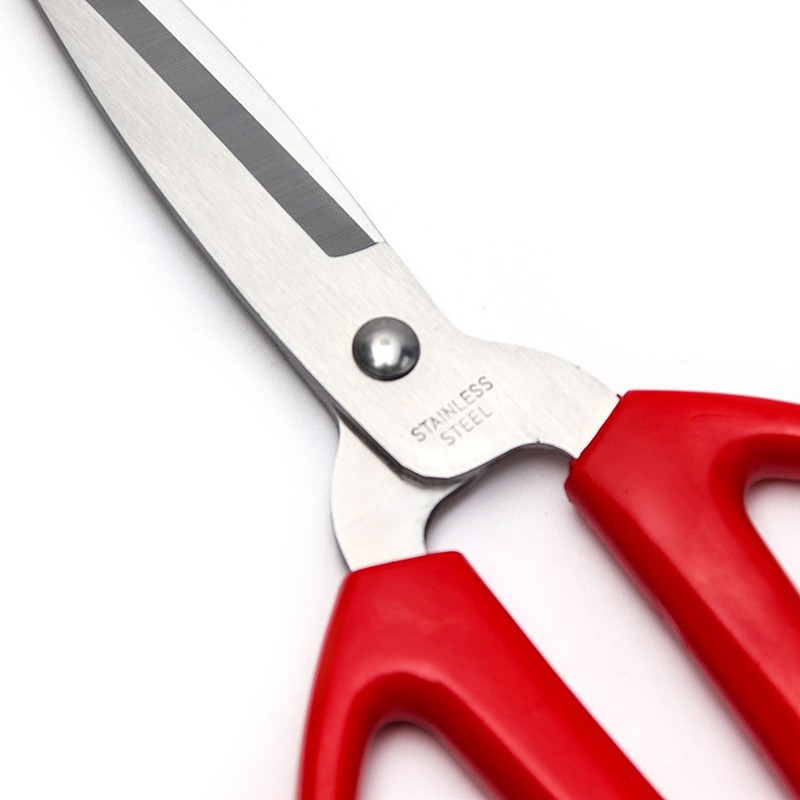 Small red scissors stainless steel, 15.5×8.1cm