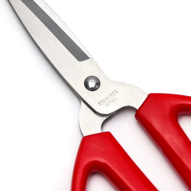 Small red scissors stainless steel, 15.5×8.1cm