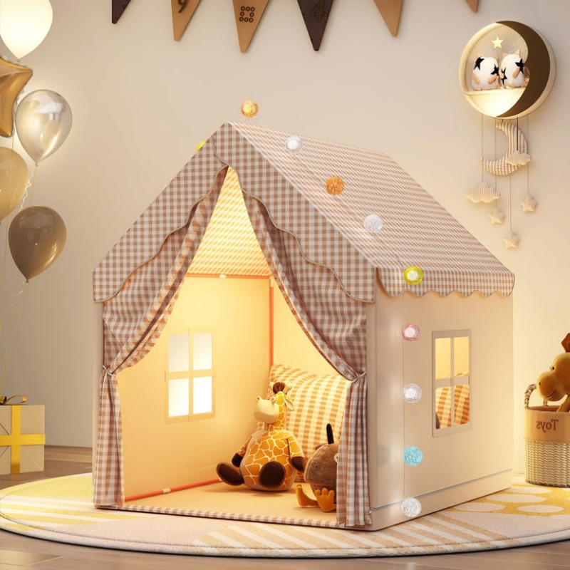 Tienda de Campaña Infantil Tipo Castillo de Tela Plegable para Habitación Infantil image 7