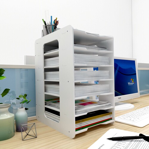 Office file rack multifunctional data storage rack A4 multi-layer file storage rack desktop file storage rack