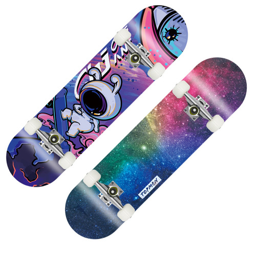 Four-wheel skateboard for beginners, children's board, teenagers, adults, professional double rocker, boys and girls, adult skateboards wholesale