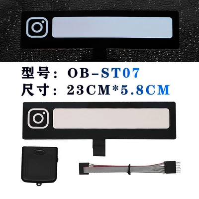 Cold light sheet car stickers car window - ins-style