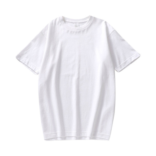 180g new pure cotton comfortable fabric multi-color versatile large size loose slimming men's and women's matching short-sleeve T-shirt