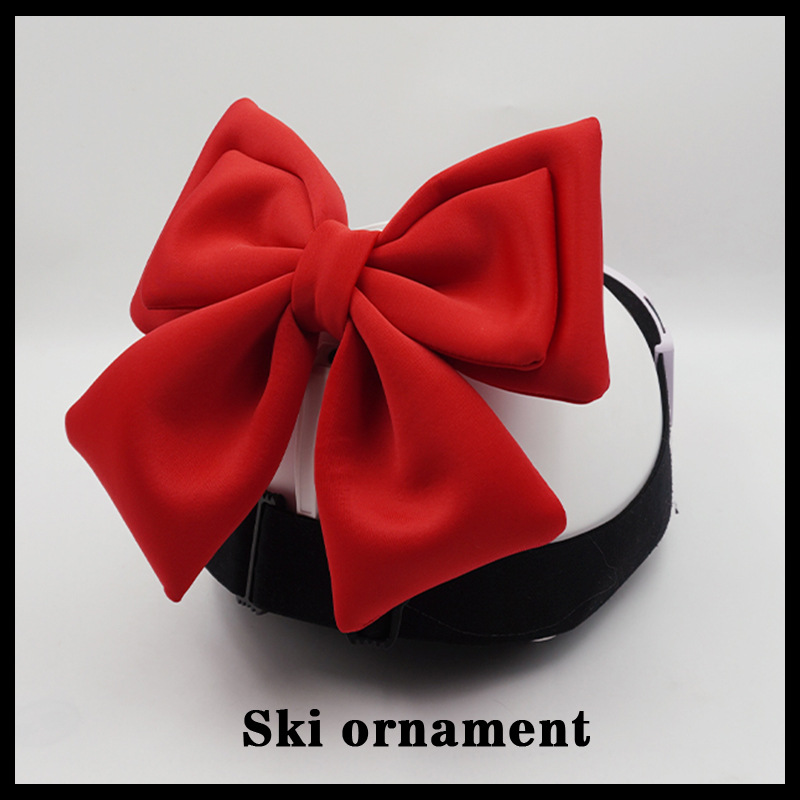 Ski Helmet Cute Bowknot Motorcycle Universal Helmet Decoration