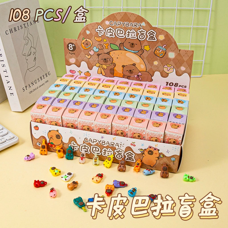 108 Kapibara, слепая коробка, игра в том же стиле, ручная работа, офисная фигурка, популярный брелок, небольшой подарок для детей и студентов