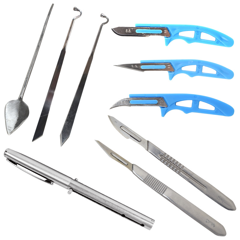 Cuchillo eunuco veterinario cuchillo de castracion tipo pluma bisturí mini cuchillo eunuco herramienta eunuco cuchillo de tapping de cerdo image 5