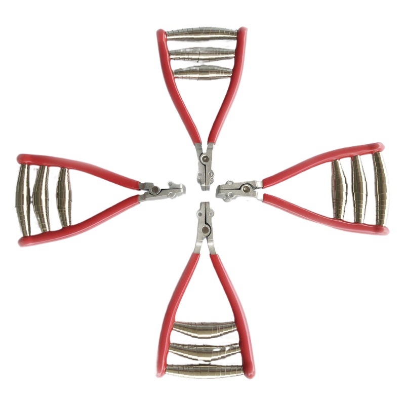 POWERTI Cabeza ancha tres primavera nuevo ultra-ligero de aluminio raqueta de bádminton tenis máquina de roscado herramienta clip de inicio