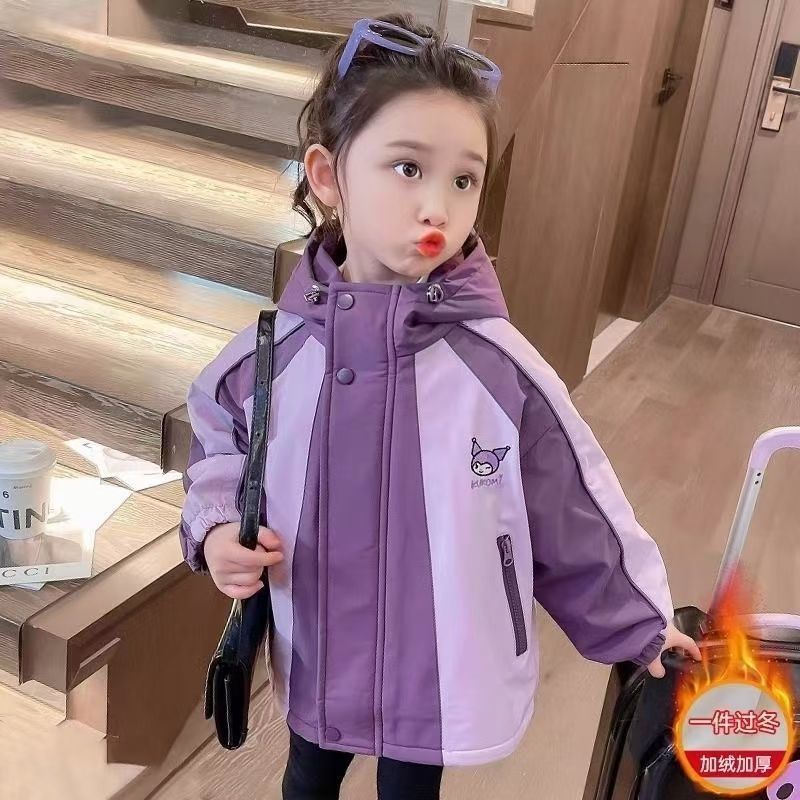 Niñas 2025 nuevo abrigo de otoño y invierno estilo extranjero más abrigo de invierno para niños de algodón engrosado ropa de algodón fresca