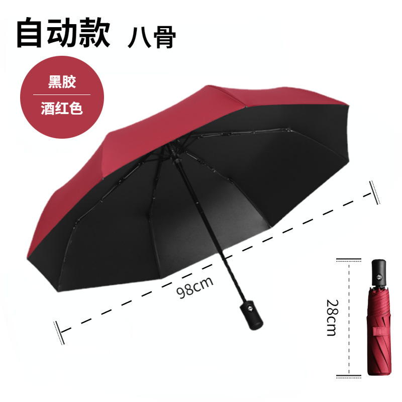 8 huesos rojo de vino automático