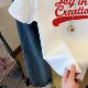 White American Retro Short-sleeved T-shirt Women's Summer Design Sense Small-sized Shoulder Wide Loose All-match Slimming Casual Top