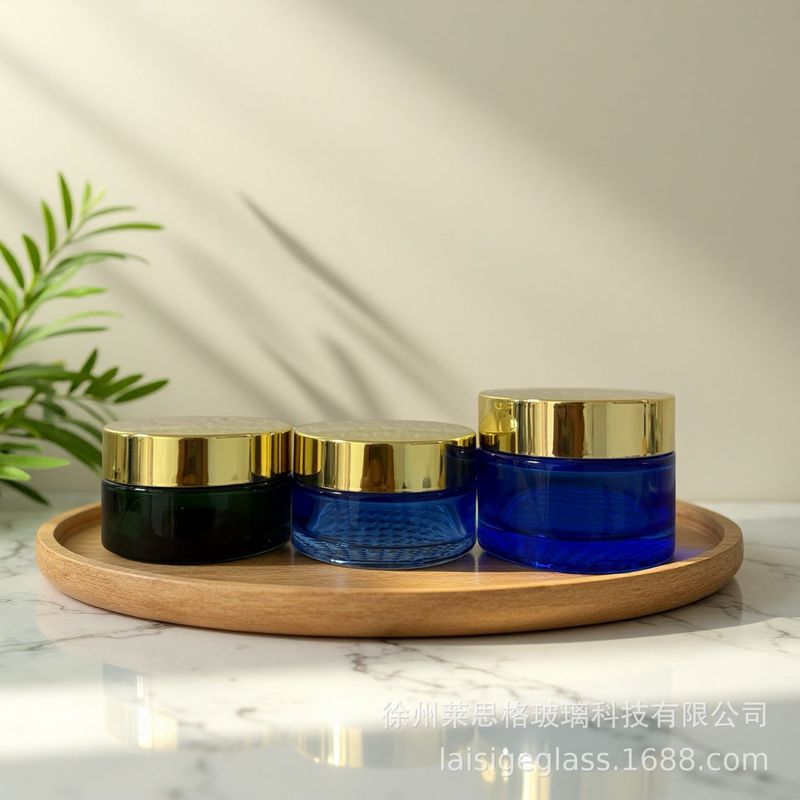 スポット卸売透明メッシュボトムクリームボトルローションエッセンスボトル化粧品ガラスボトルセット包装|undefined