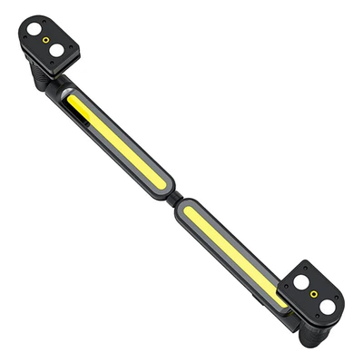 2-in-1 Magnetic Auto Repair Work Light, COB Rechargeable Long Strip Inspection Light, Hanging Hood Repair Light (İşçi projektorları) - black