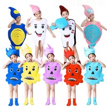 儿童牙齿造型服装牙细菌大战节目话剧演出牙刷道具幼儿园表演服