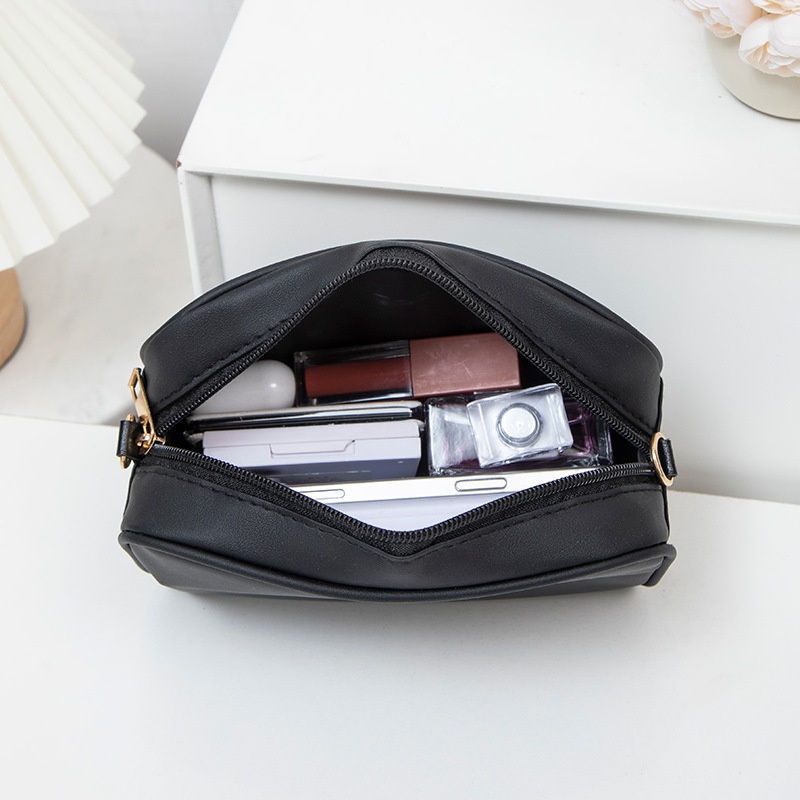 Bolsas de cámara de bordado a cuadros de moda 2025 bolsas de damas simples con sequillas decoraciones de color sólido bolso de mujer