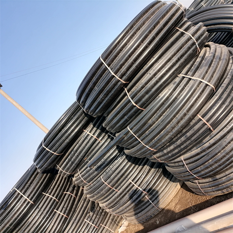 厂家现售各种规格pe盘管直管穿线管PE通讯地埋电力电缆护套管PE管