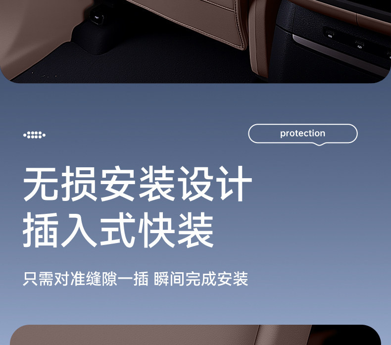Suitable for Zhiji Ls6 Seat Anti-Kick Pads, Rear Seat Backrest Protection, Car Interior Modification Accessories, and Complete Set of Supplies