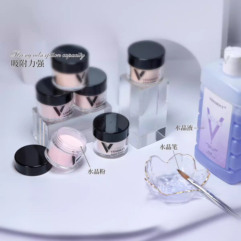 Nail crystal powder cross-border for nail acrylic Acrylic powder 17 color infiltration nail powder nail supplies