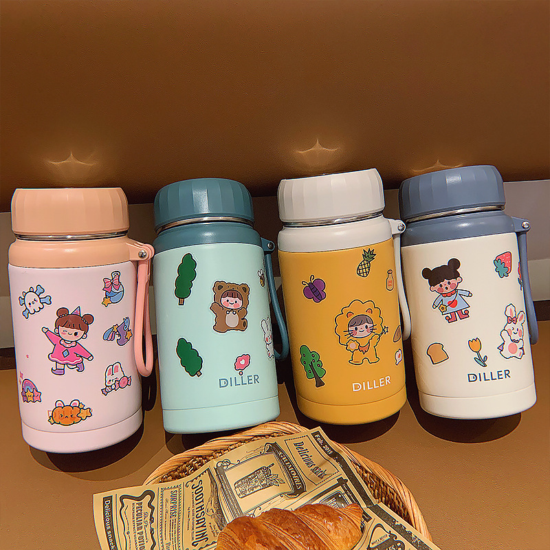 Wholesale Cartoon Stikers Large Capacity Thermos Cup Nihaojewelry display picture 24