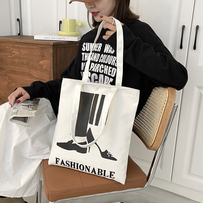 Women's Basic Geometric Canvas Shopping Bags display picture 5