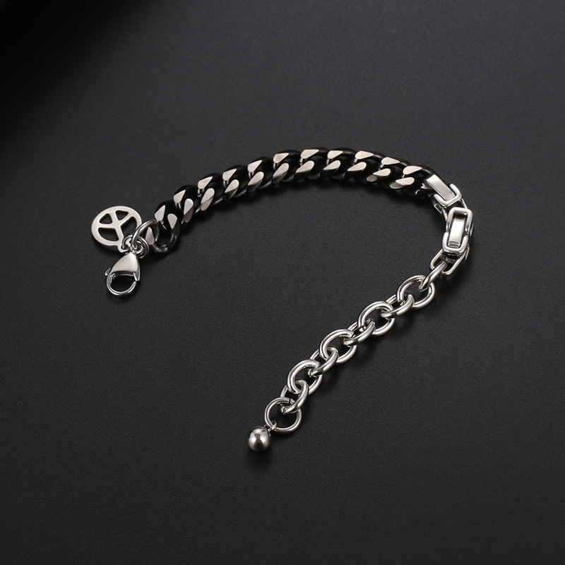Men's Cuban Link Bracelet Stainless Steel Waterproof Jewellery_voghion.com