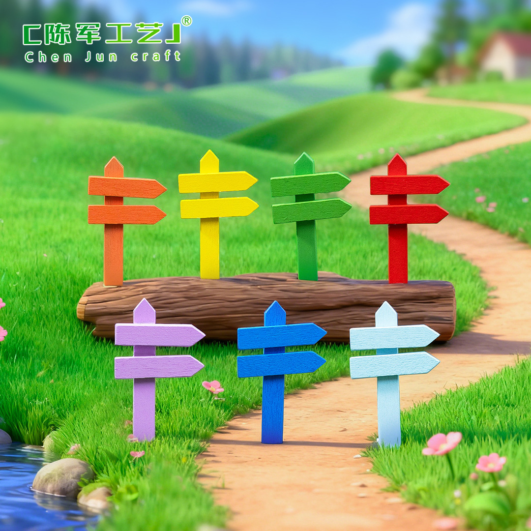 Pointer Moss Micro Landscape Ornaments Jewelry Fleshy Wooden Ornaments Fence Craft Ornaments Landscaping Accessories