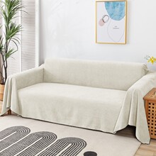 四季通用日式纯色沙发巾防水沙发盖布全盖沙发套罩全包沙发垫子