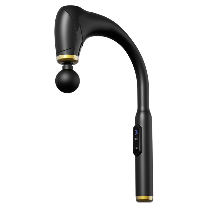 Personalizada nueva pistola de codo de fascia muscular transfronteriza masaje de relajación de columna cervical en forma de U espalda masaje de mango largo martillo USB image 6
