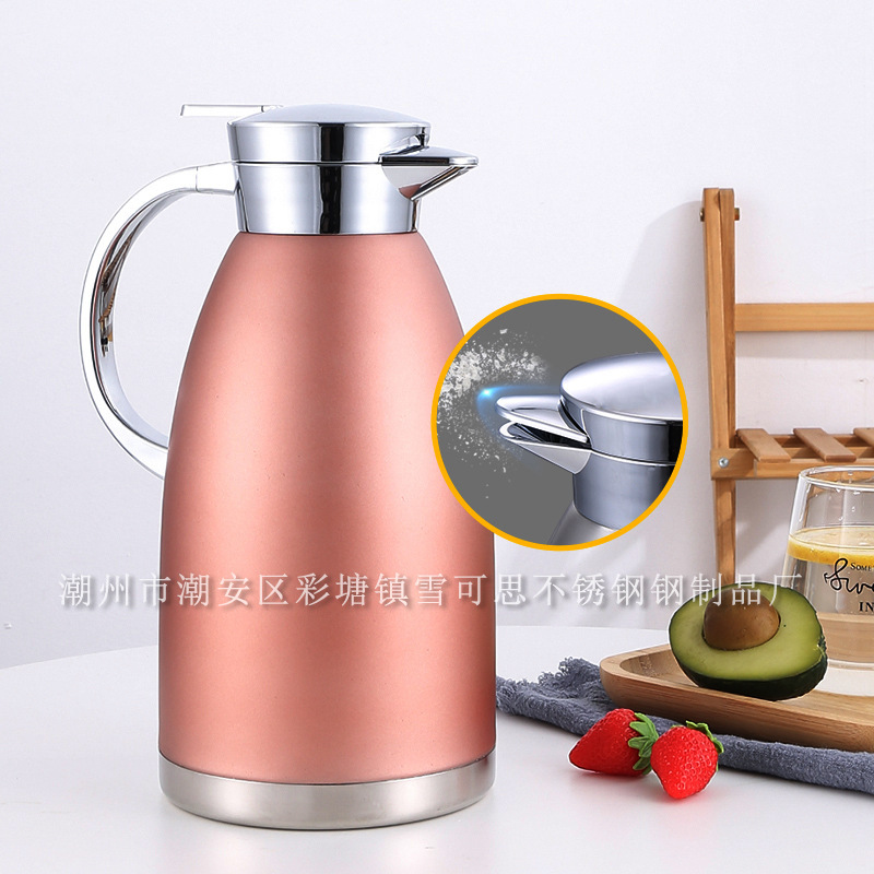 304 Stainless Steel Vacuum Insulated Thermos with Engraved Logo Gift for Home Use Hot Water Bottle Coffee Pot Thermos Cup