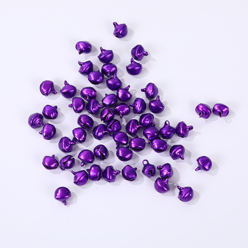 Cross-border Amazon color plating bell handmade DIY jewelry accessories word small bell gold silver