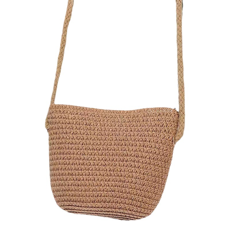 Bolso de hombro de los niños bolsa de paja de los niños pequeña cartera lindo todo partido bolsa de paja pequeña chica fresca accesorios bolsa