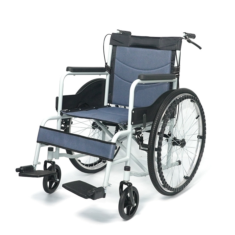 Silla de ruedas plegable de asiento blando al por mayor transfronterizo Silla de ruedas manual para personas mayores discapacitadas Spot Easy portátil para personas mayores