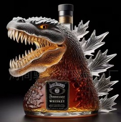 跨境新品爆款 Eagle Whiskey Bottle 龙头造型威士忌酒瓶