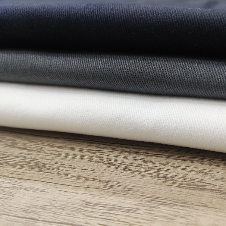 Ropa nueva tendencia de algodón de piel de melocotón elástico tela de spandex twill