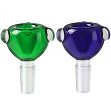 跨境现货高硼硅玻璃小斗 玻璃烟枪配件烟斗漏斗14塞19公水烟壶