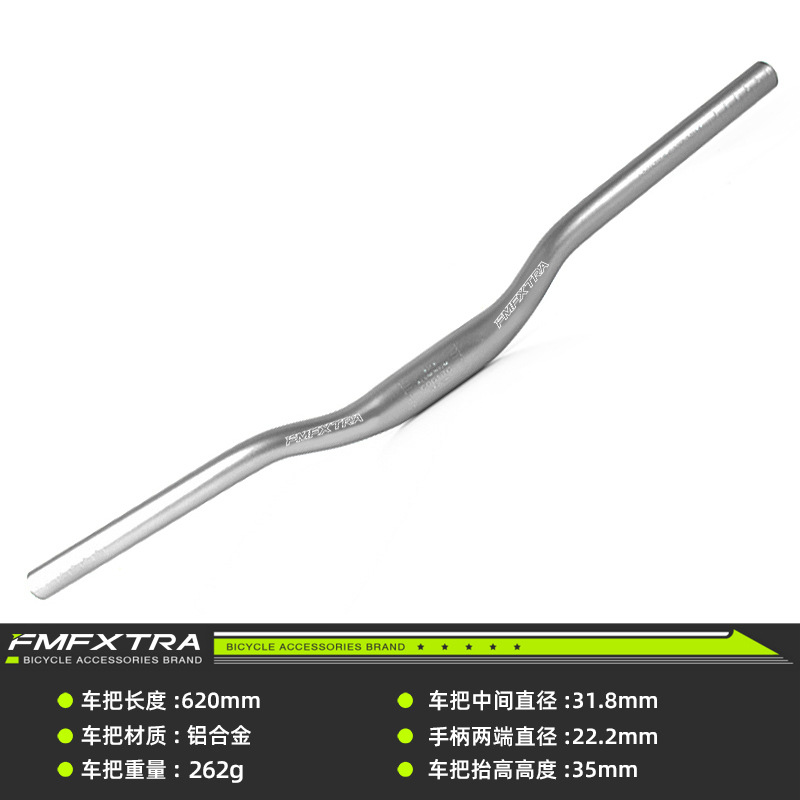 Mango de golondrina 31,8*620mm Plata