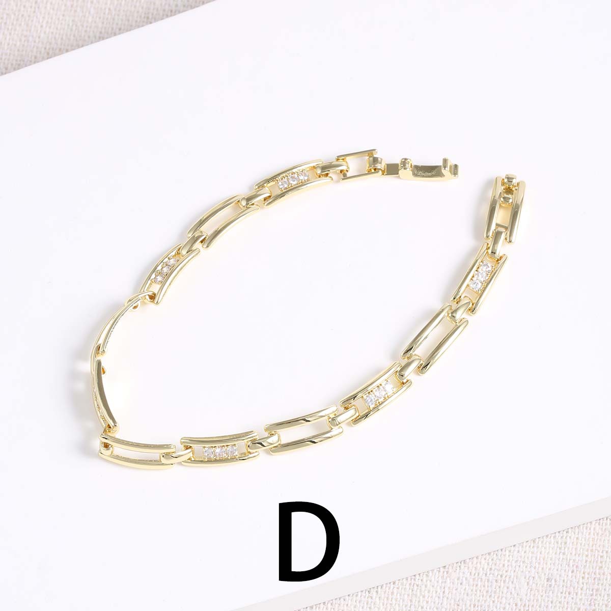 Joyería Al Por Mayor Estilo Simple Estilo Clásico Geométrico Cobre Cadena Portacables Pulsera De Cadena display picture 5