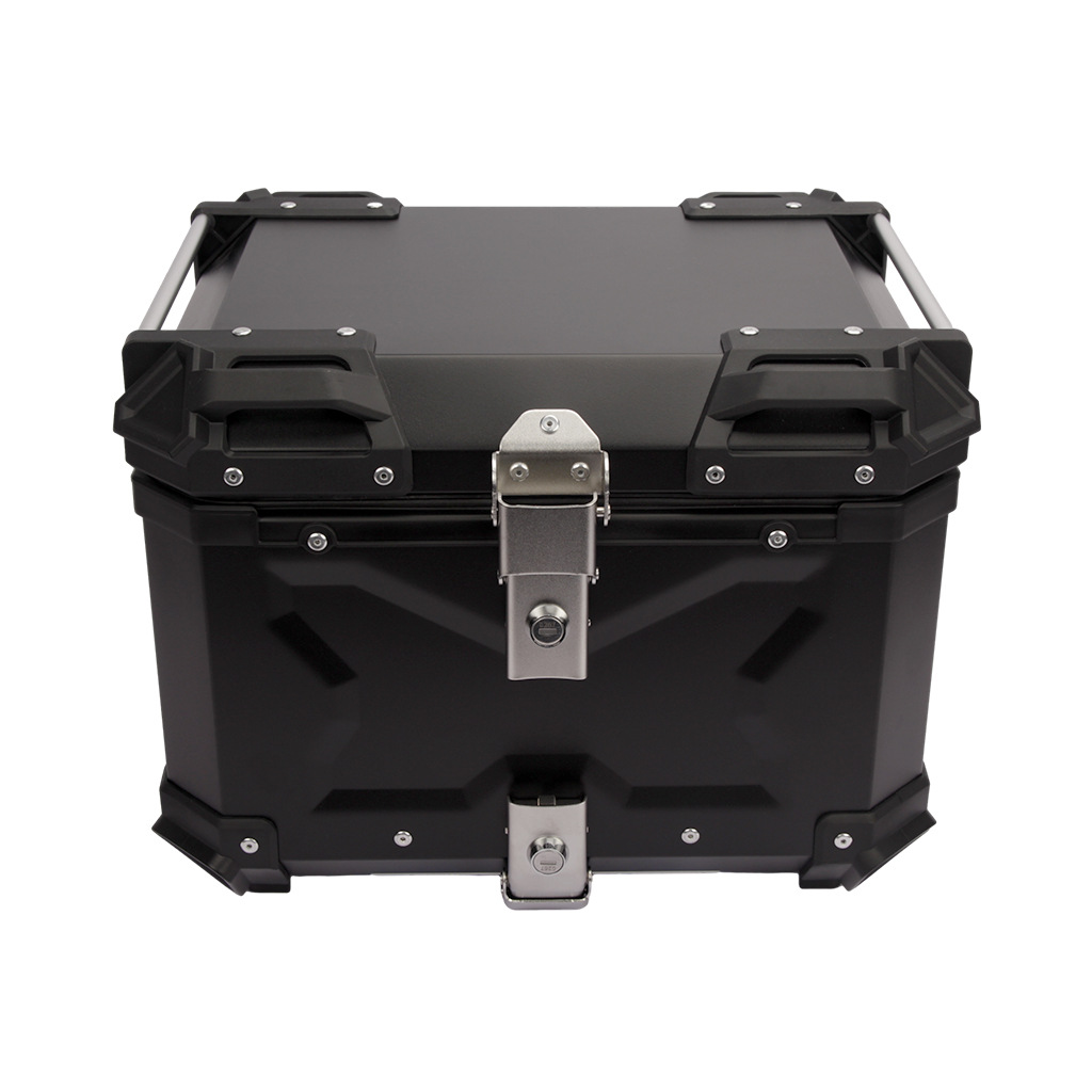 45L Motorcycle High-Strength Abs Quick-Release Waterproof and Anti-Collision Storage Box, Universal Large-Capacity Storage Tail Box for Electric Vehicles