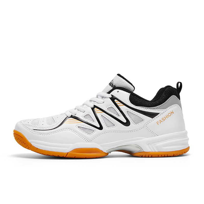 Nuevos zapatos de bádminton transfronterizos para hombres y mujeres respirables antideslizantes zapatos de tenis de mesa zapatos de entrenamiento de competencia zapatos de tenis al por mayor